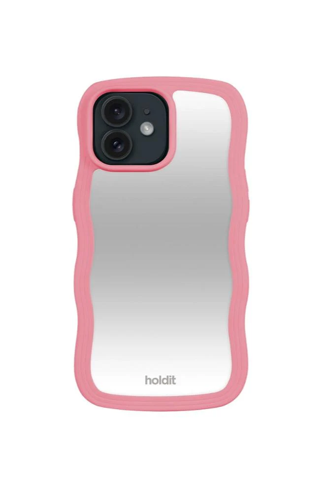 Wavy iPhone cover - Rouge Pink/Mirror