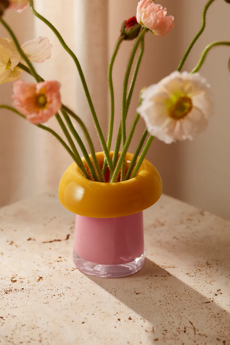 Soma vase, H16,5 cm - pink/orange - Image 4