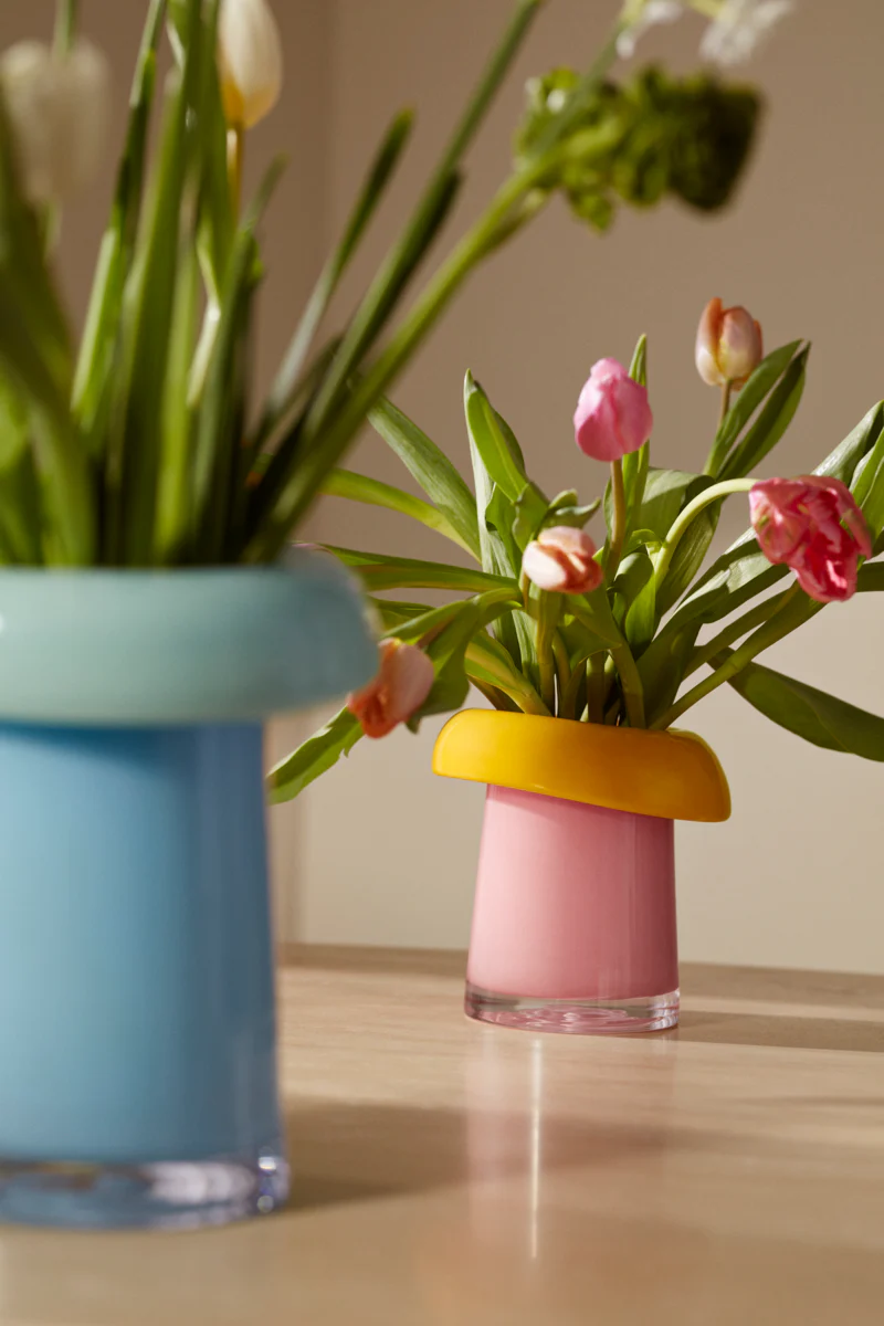 Soma vase, H16,5 cm - pink/orange - Image 8