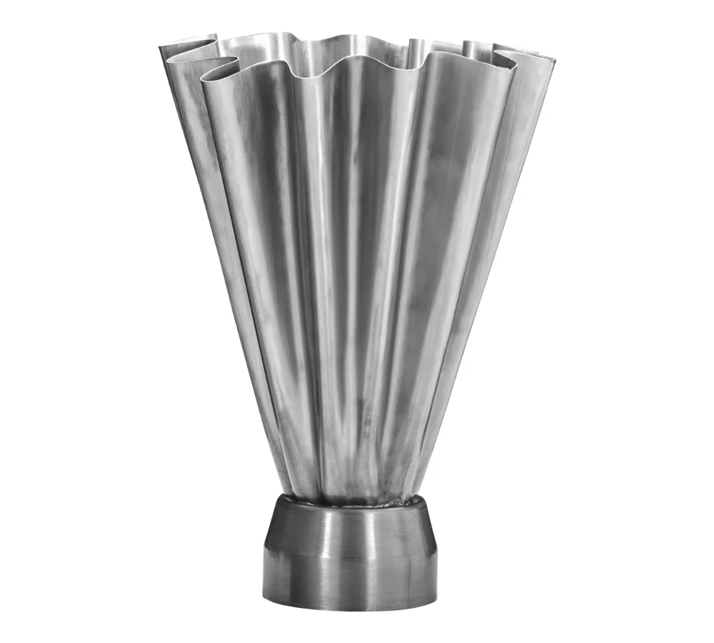 Flood vase, Børstet Sølvfinish  - H33 cm - Image 2