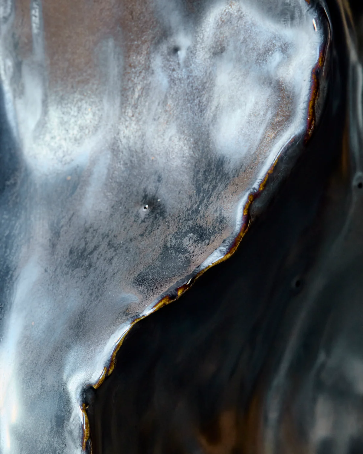 Waves vase, Antik Metallisk - H34 cm - Image 4