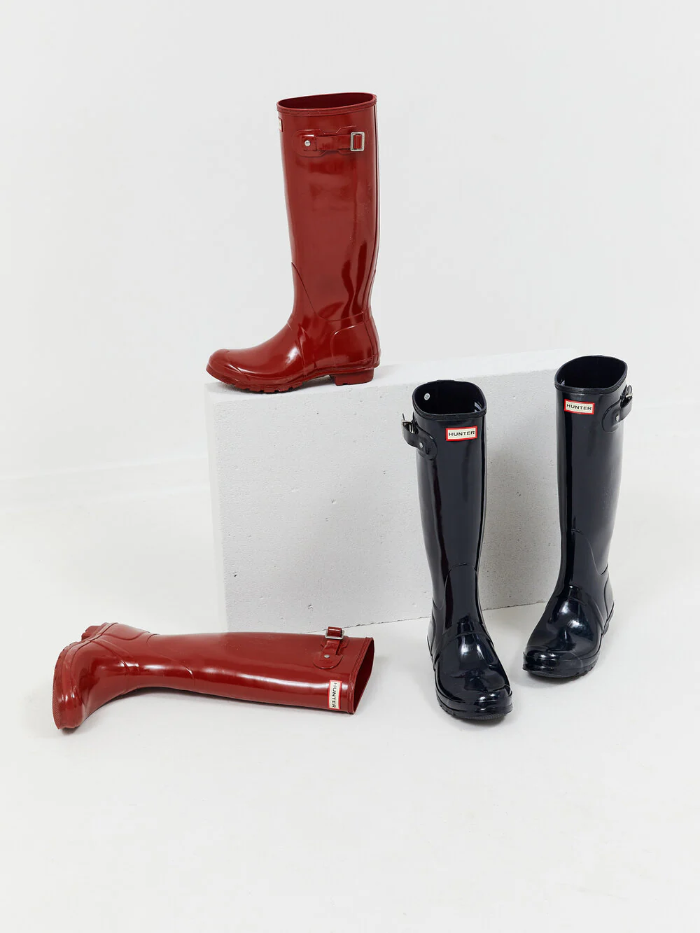 Original Tall Gloss gummistøvle - mørkeblå - Image 3