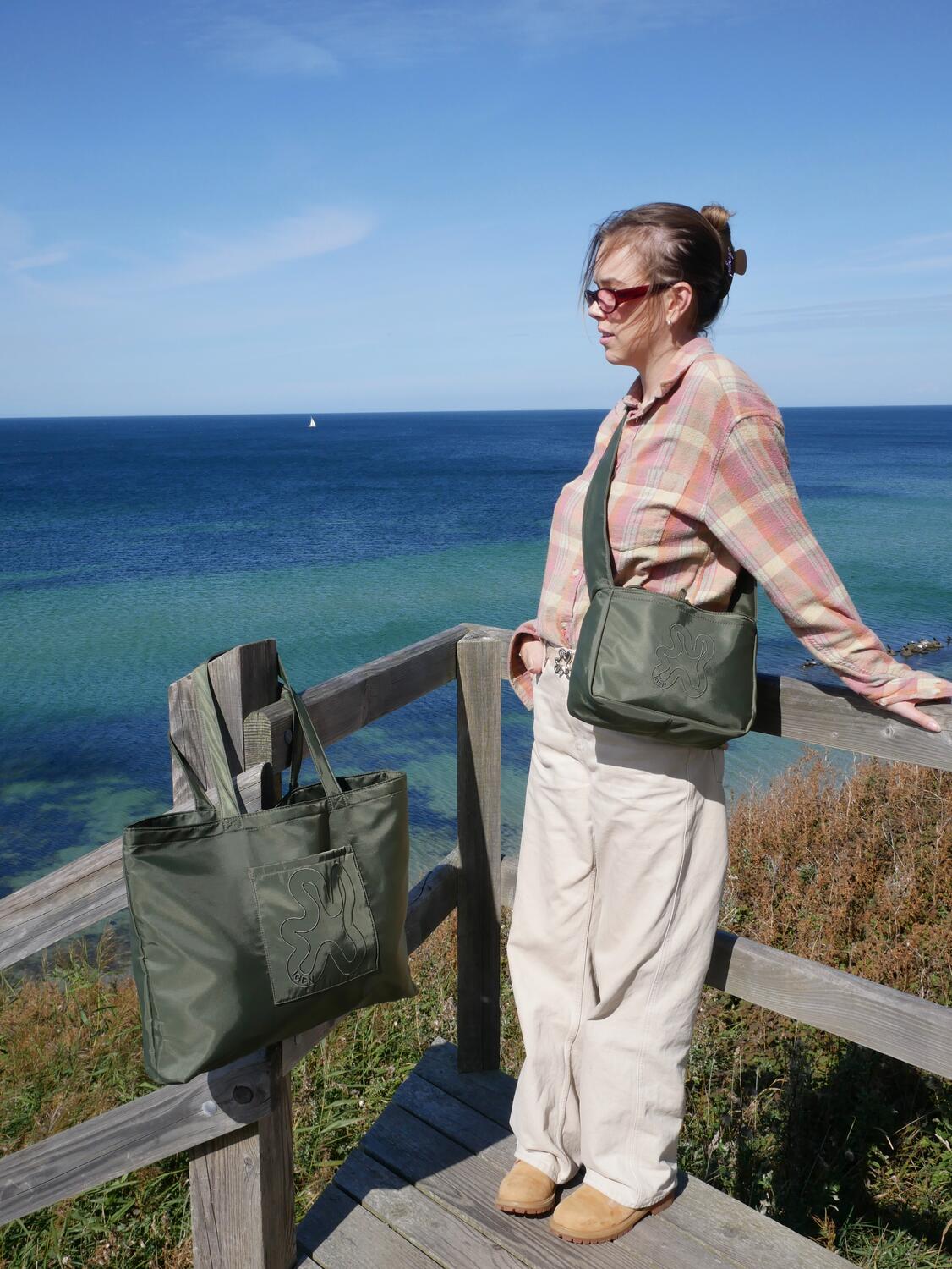 Crossbody Shield shopper - grøn - Image 8