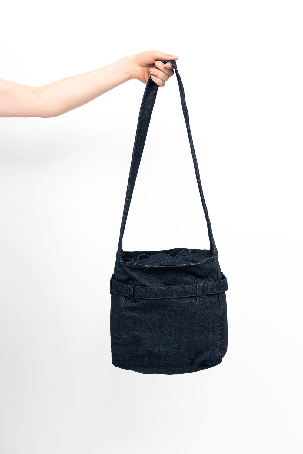 DENIM crossbody taske - blå - Image 6