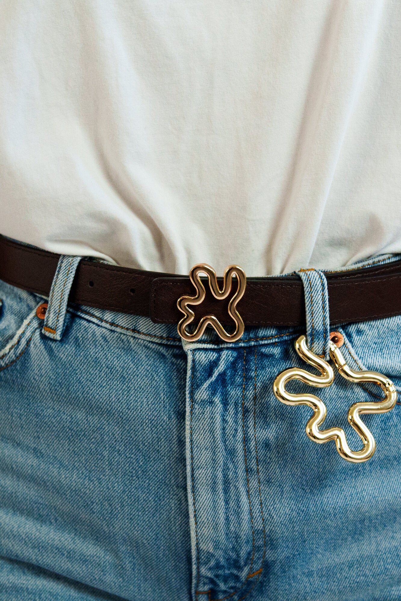 Swirl hook nøglering - guldfarvet - Image 4