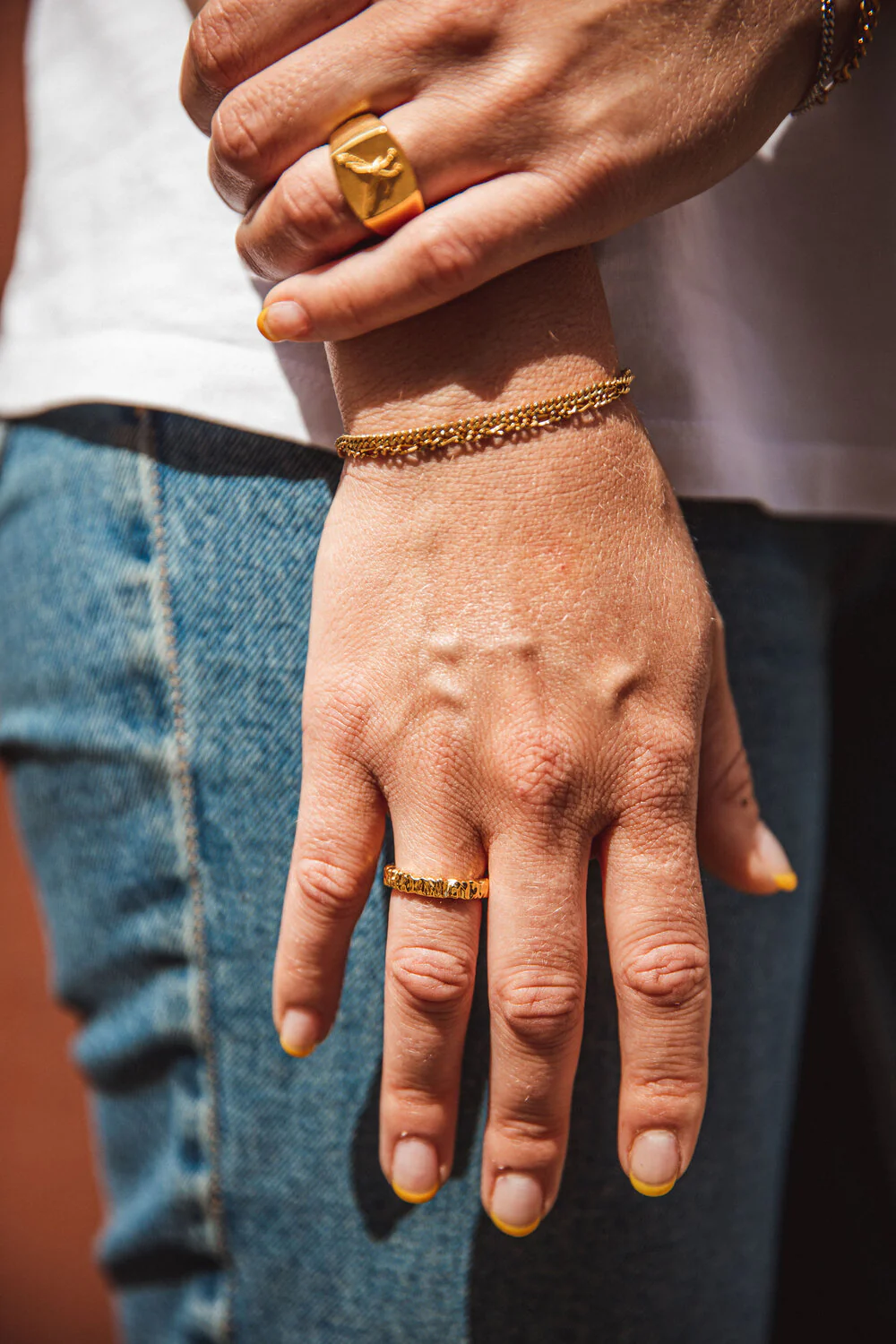 IX Crunchy Class ring - forgyldt - Image 2