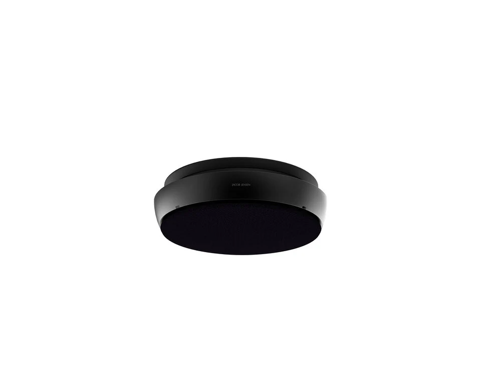 Røgalarm optisk trådløs, sort - 10 cm.