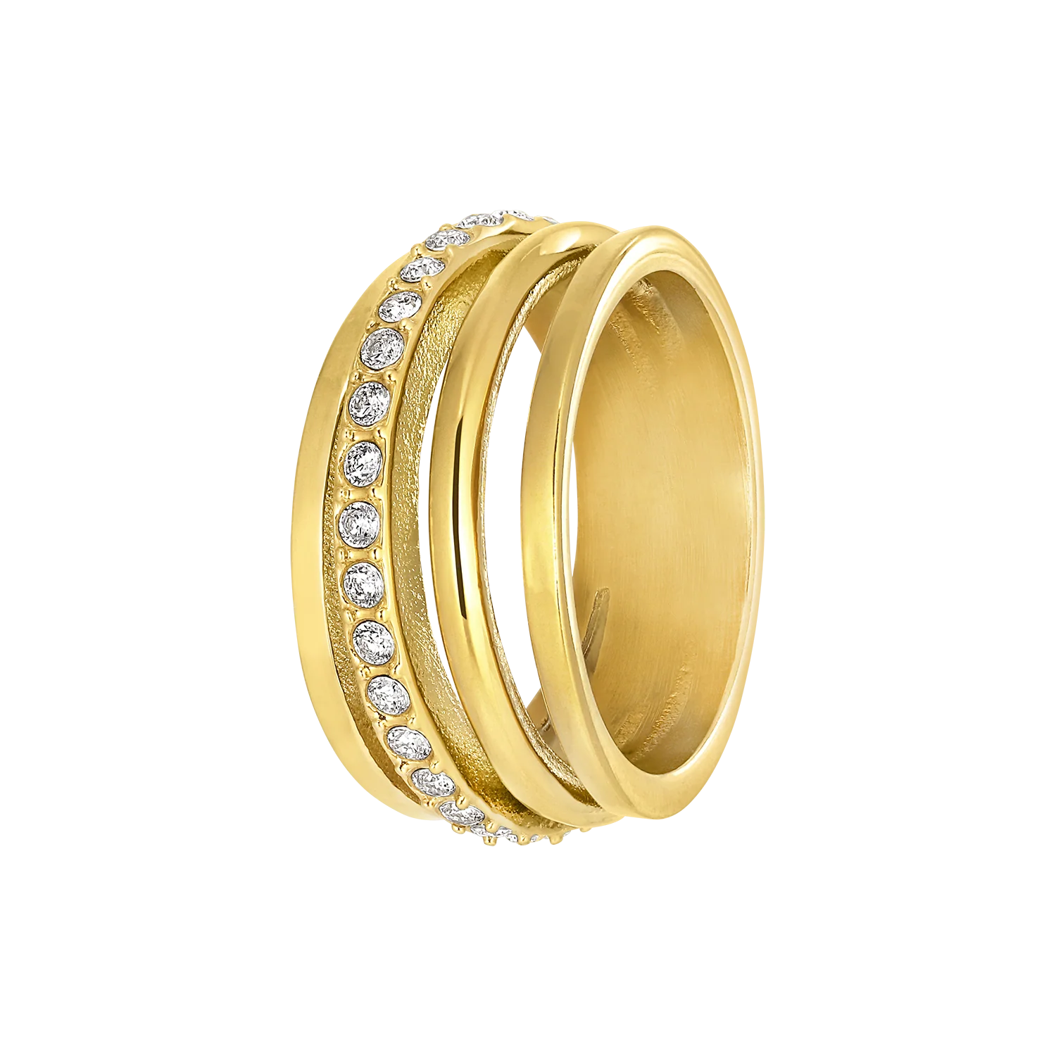 Big Olympia ring - forgyldt - Image 3