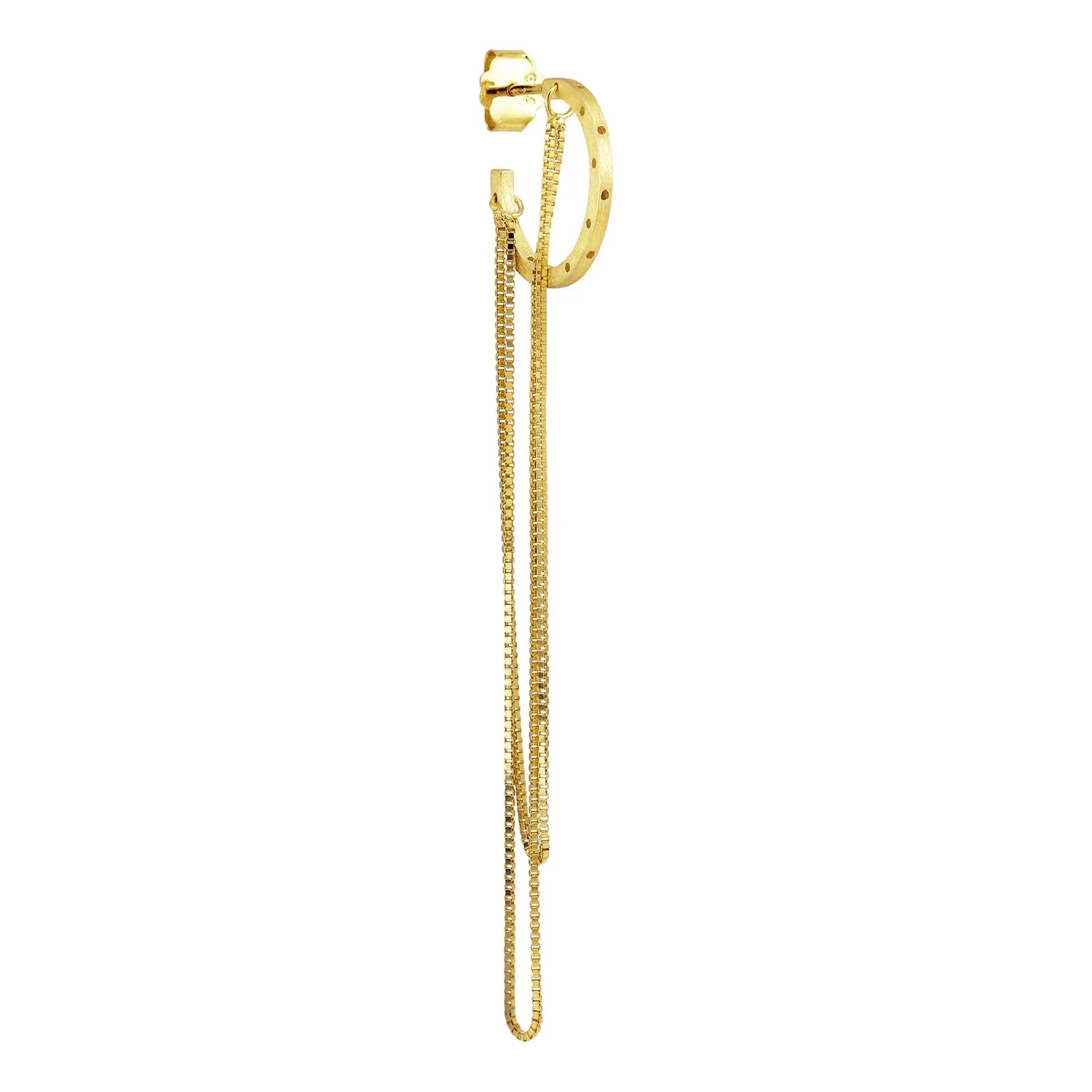 Orbis Chain ørering - forgyldt