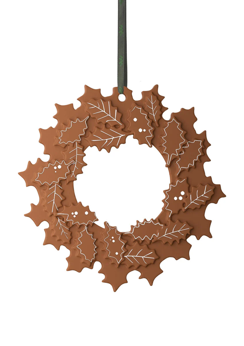 Gingerbread Julekrans, burn - Ø18.5 cm. - Image 3