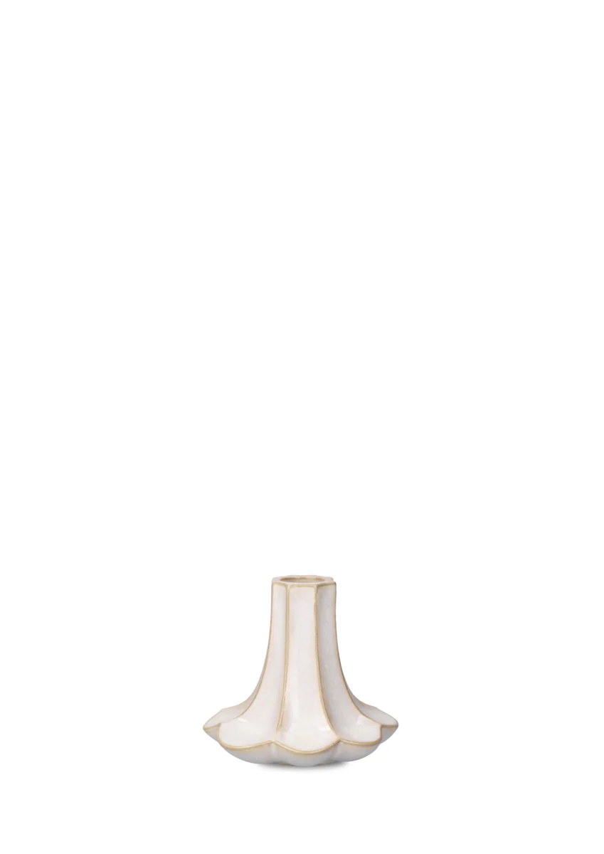 Kantarel lysestage, sand - H10 cm - Image 3