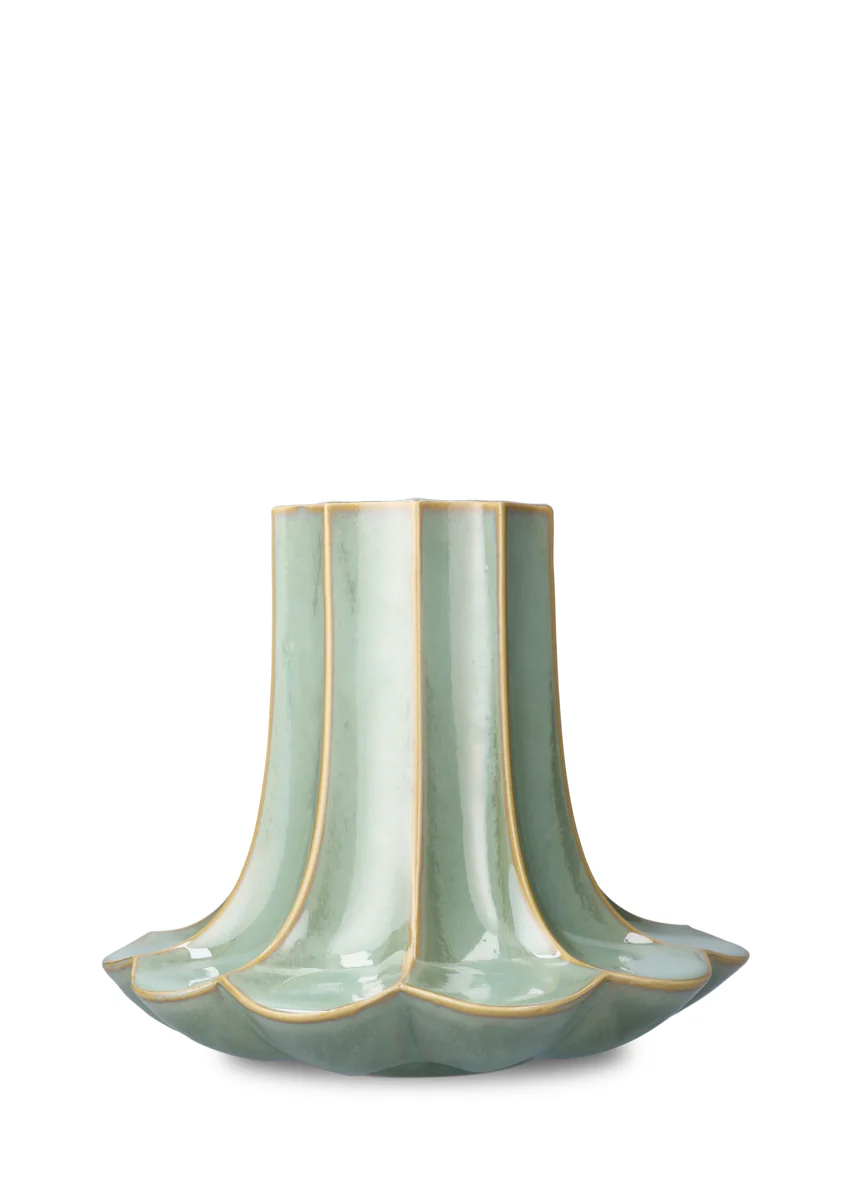 Kantarel vase, grøn - H20,5 cm - Image 9