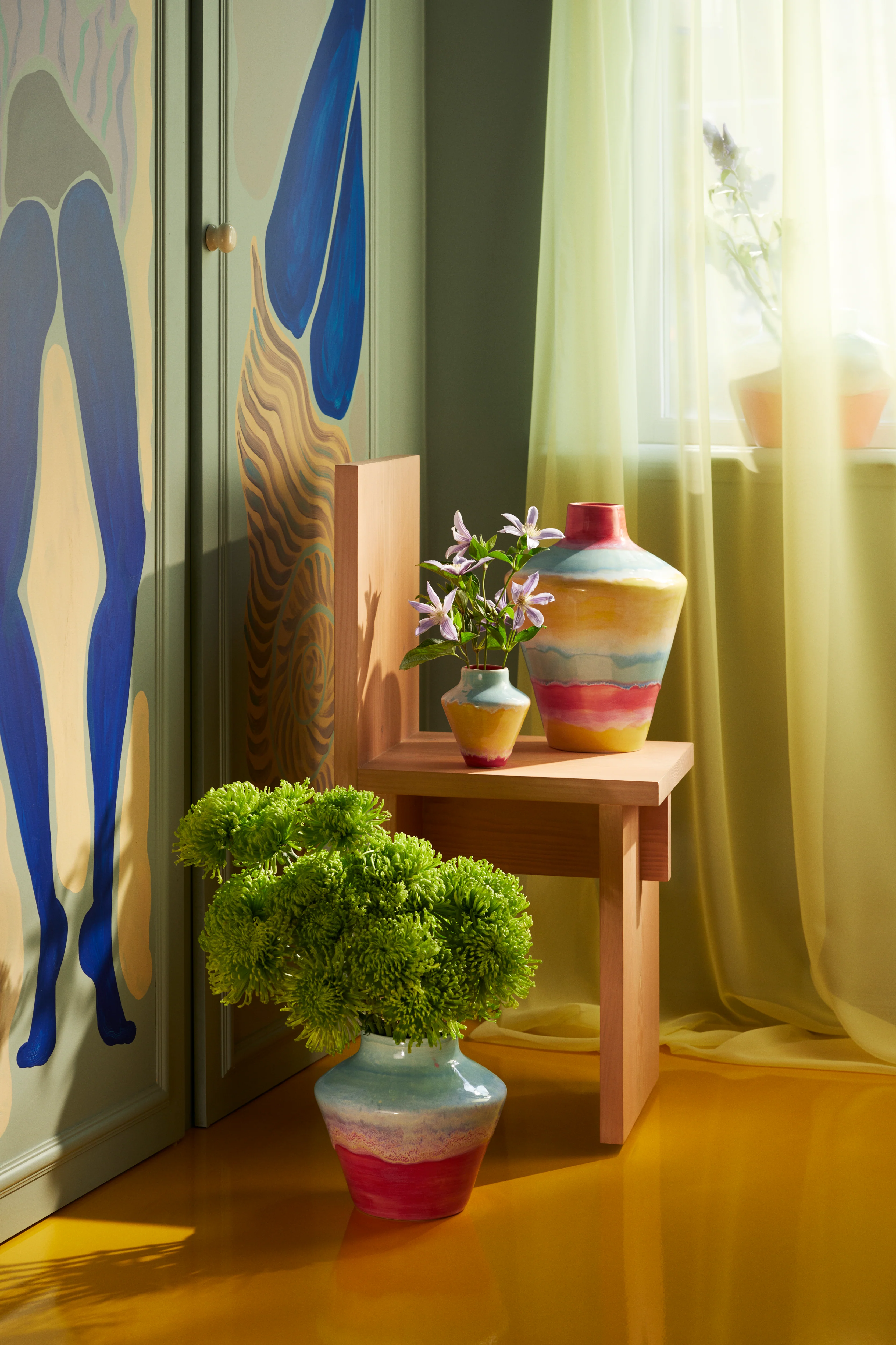 Poppery vase med æble - H32 cm. - Image 6