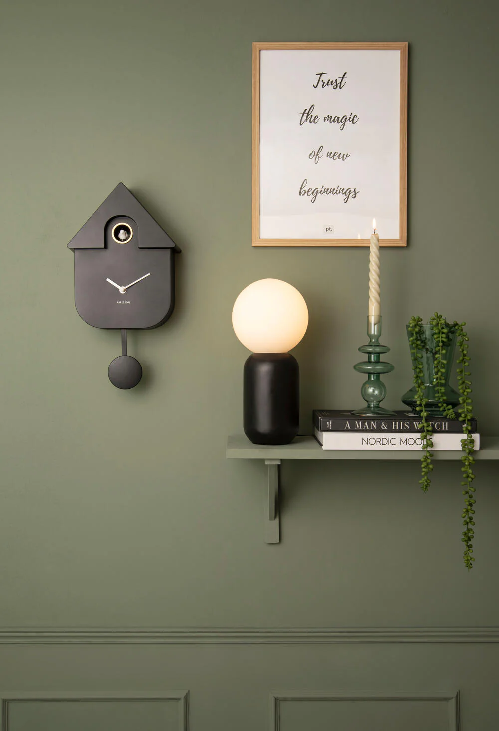 Modern Cuckoo vægur - sort - Image 2