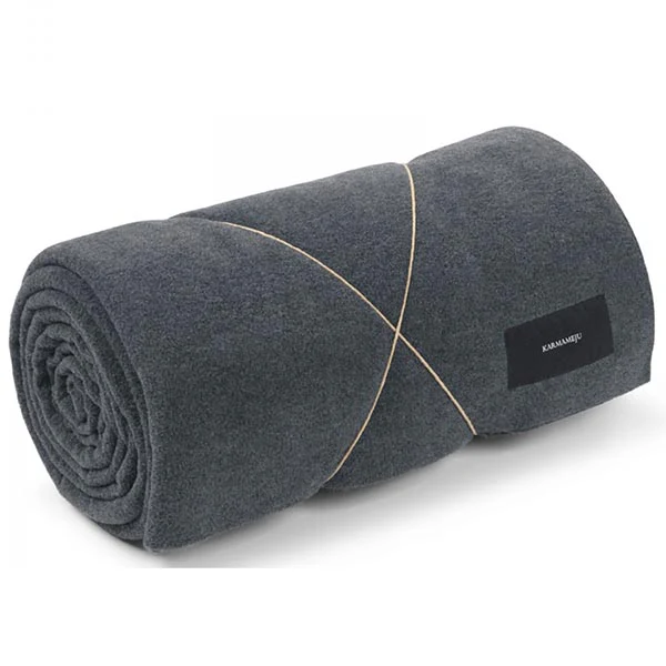 Himalaya fleece tæppe - Dark Grey