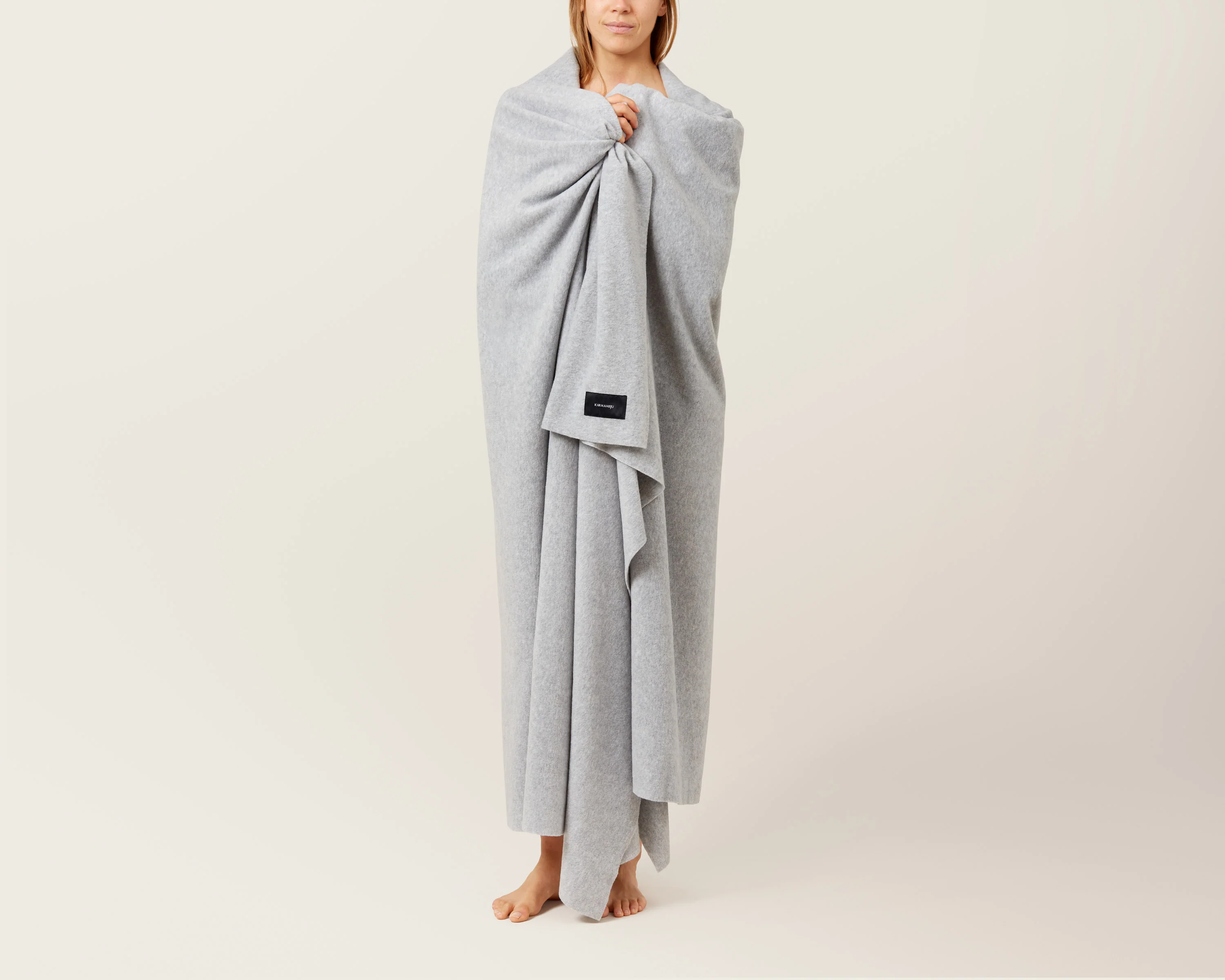 Himalaya fleece tæppe - Light Grey - Image 2