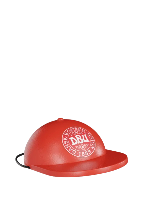 x DBU kasket, lille - rød