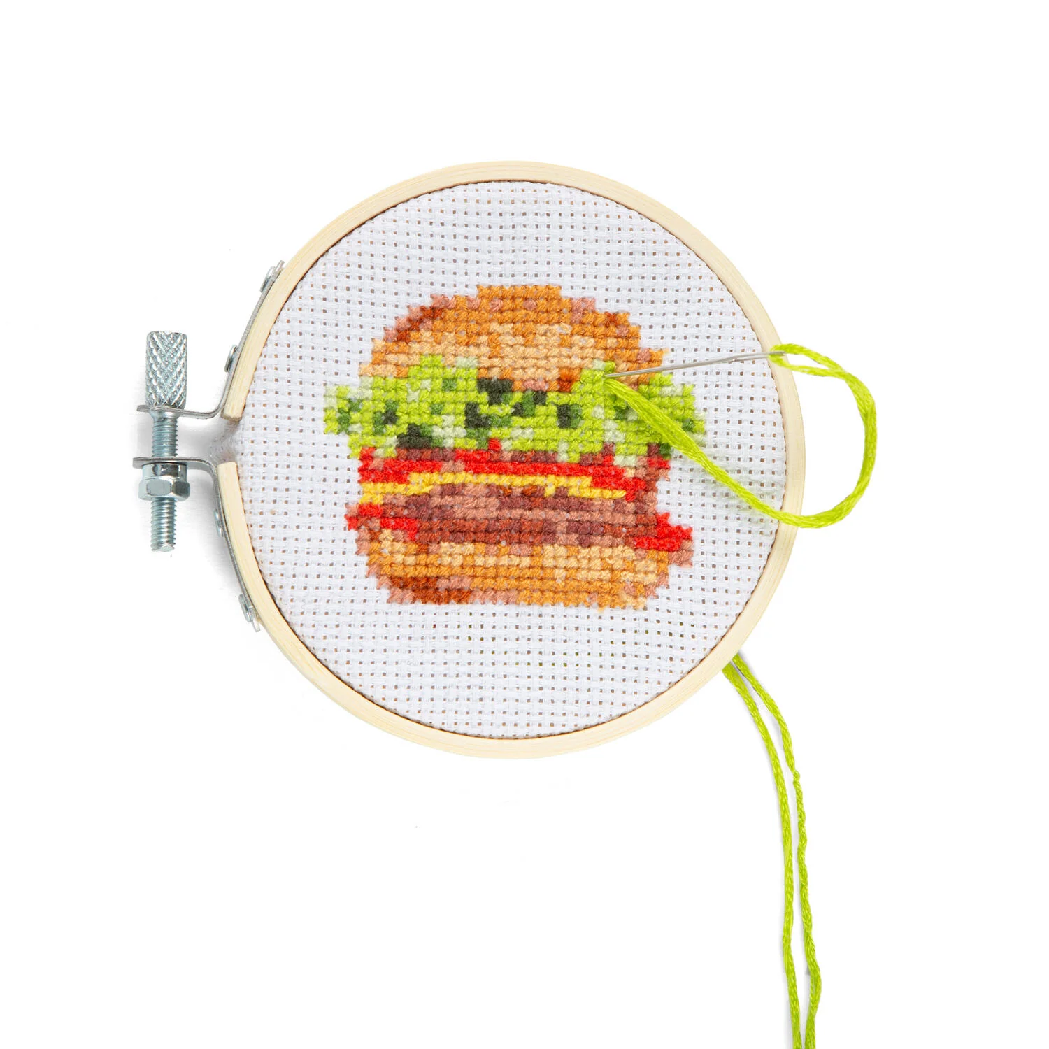 Burger broderikit - Ø9 cm - Image 4