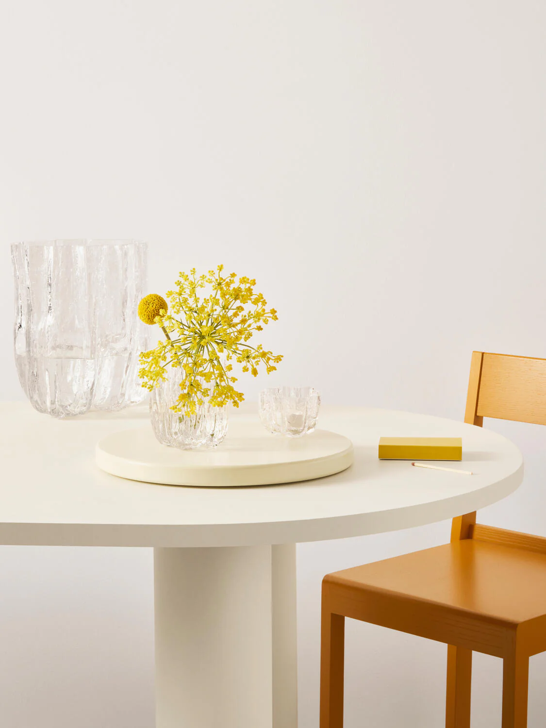 Crackle vase, klar - H12 cm - Image 3