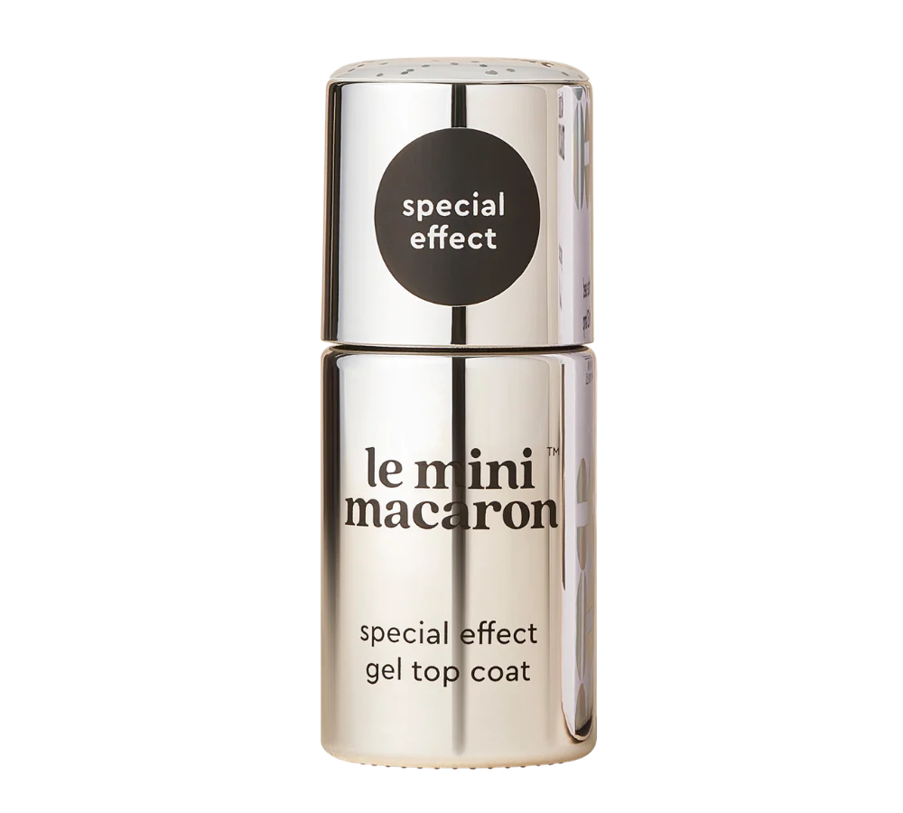 Single Gel Topcoat neglelak - Silver Glitter
