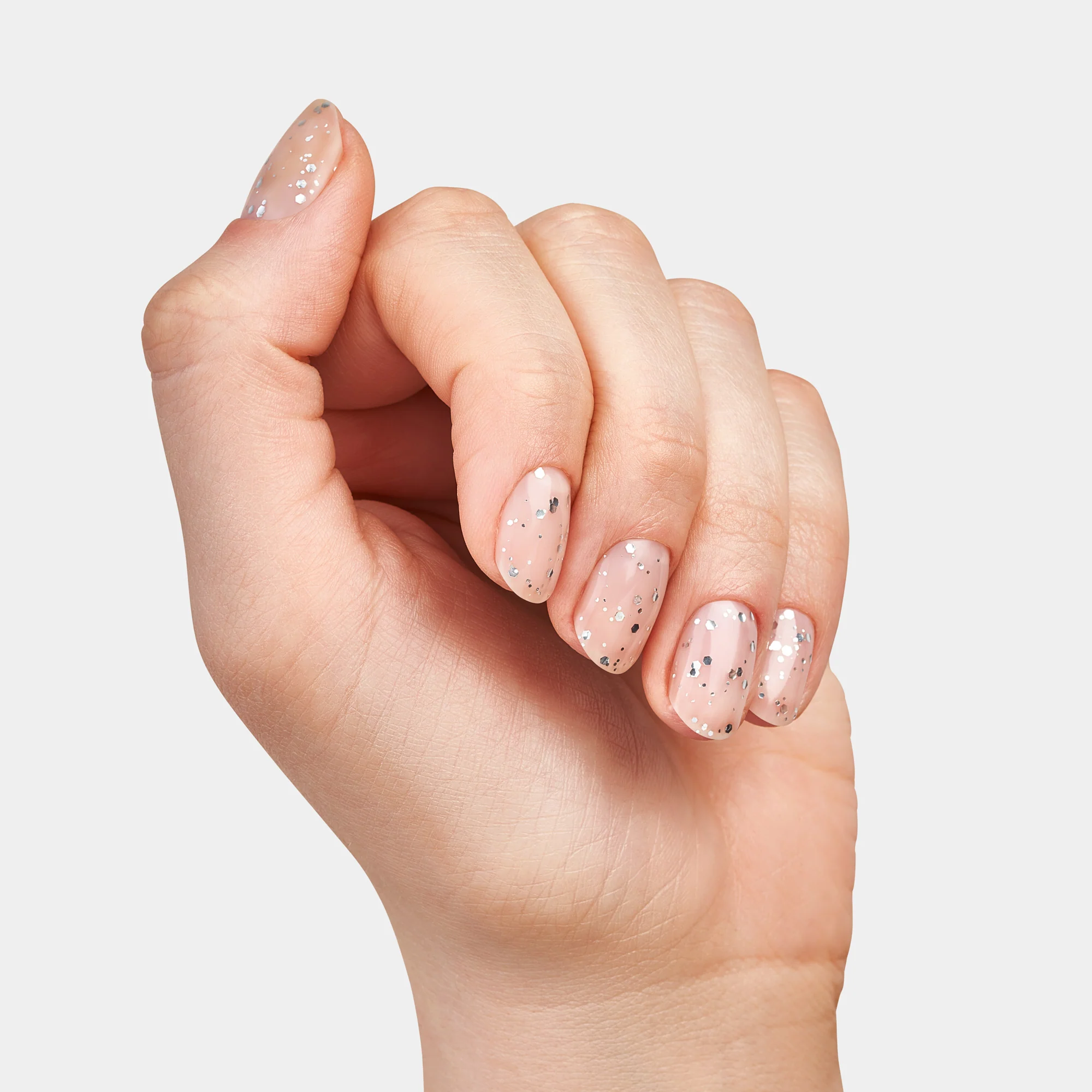 Single Gel Topcoat neglelak - Silver Glitter - Image 3