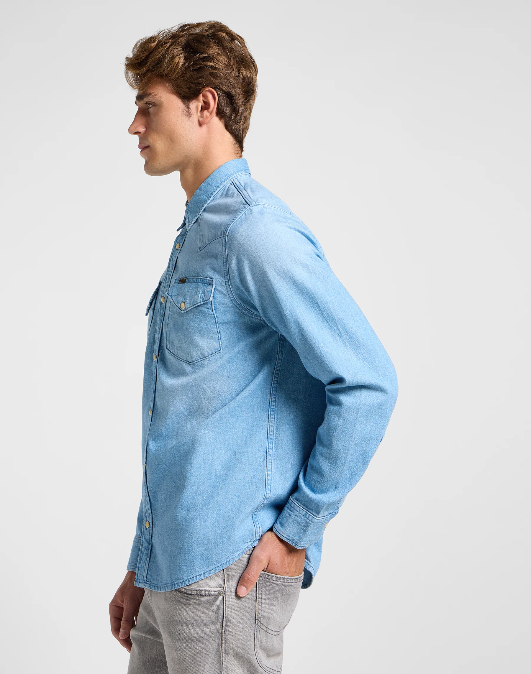 Regular Western denimskjorte - Starlight Wash - Image 5