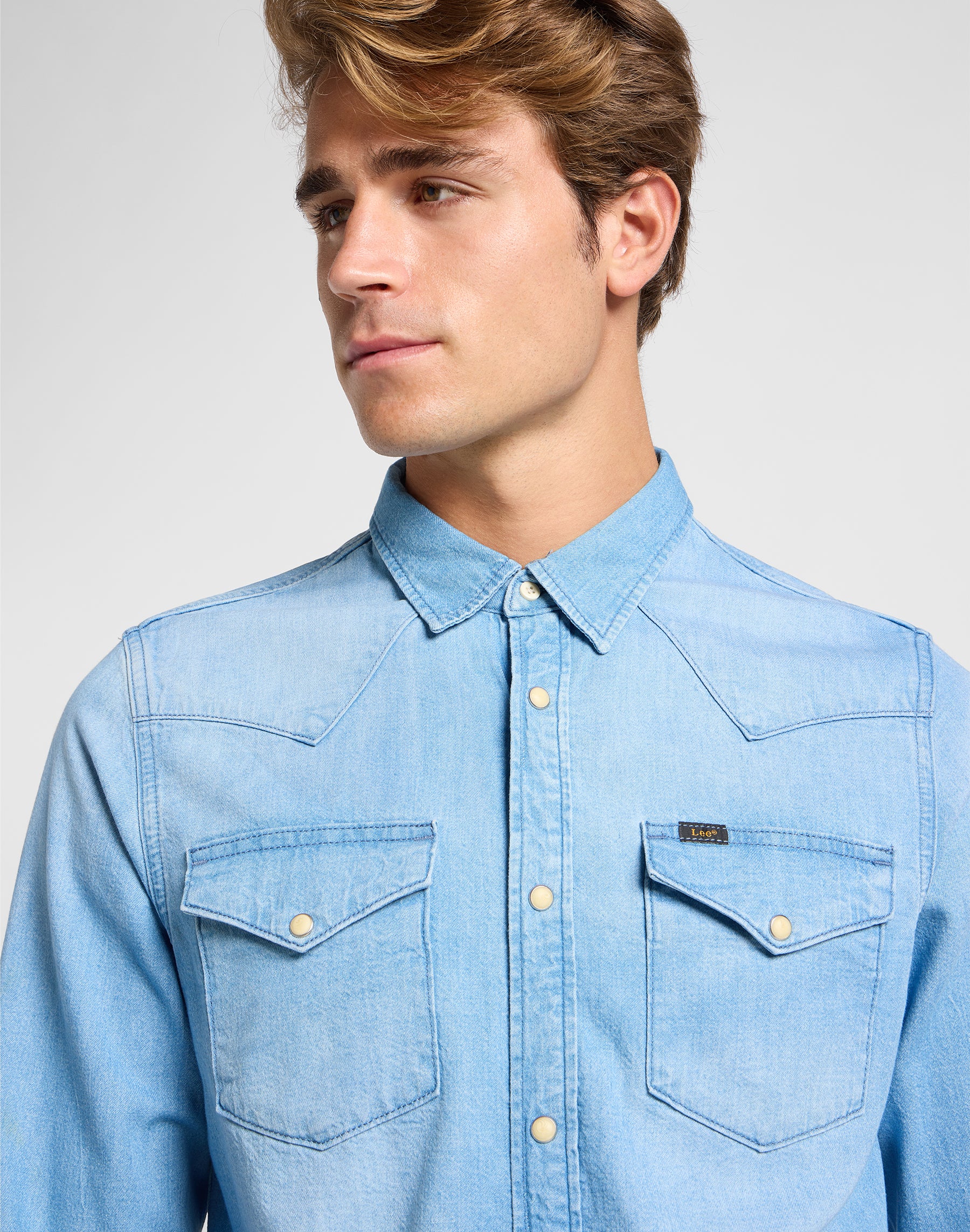 Regular Western denimskjorte - Starlight Wash - Image 6