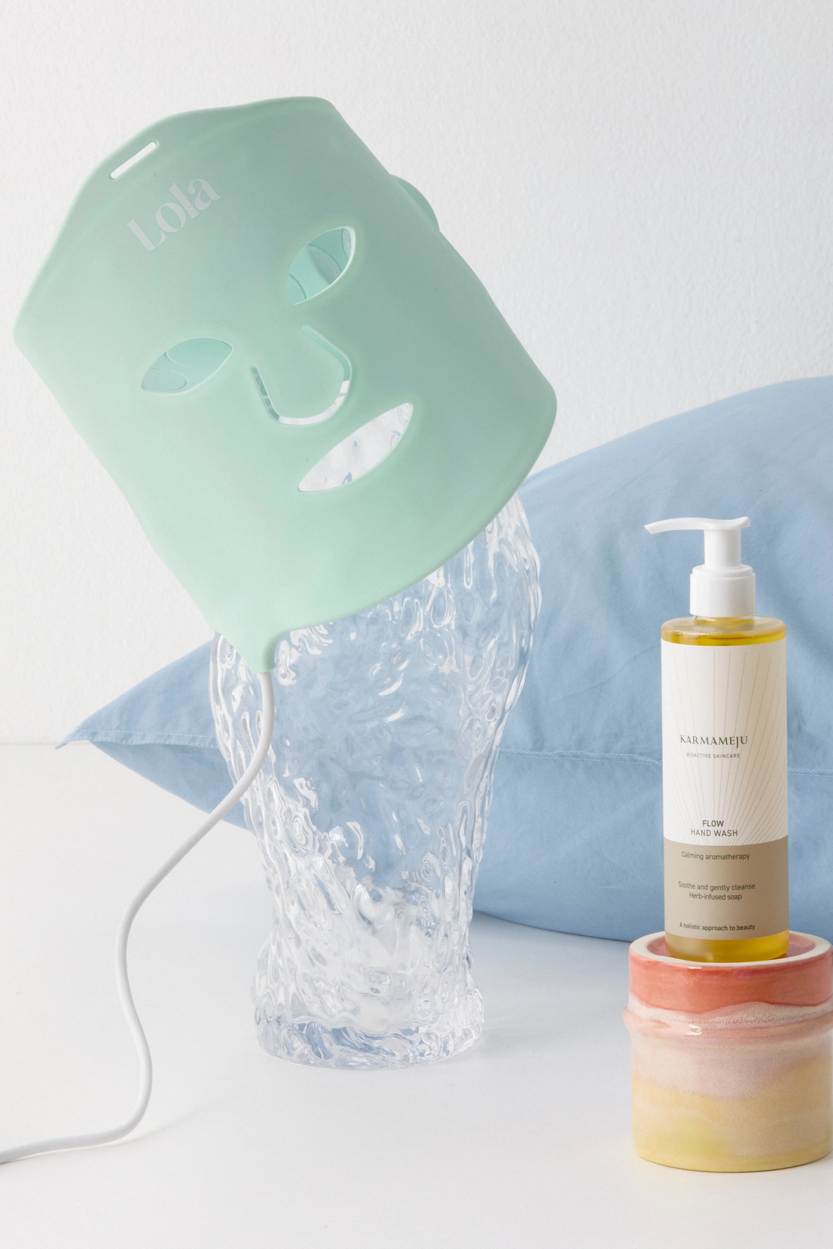 Super Glow LED maske - Mint - Image 2