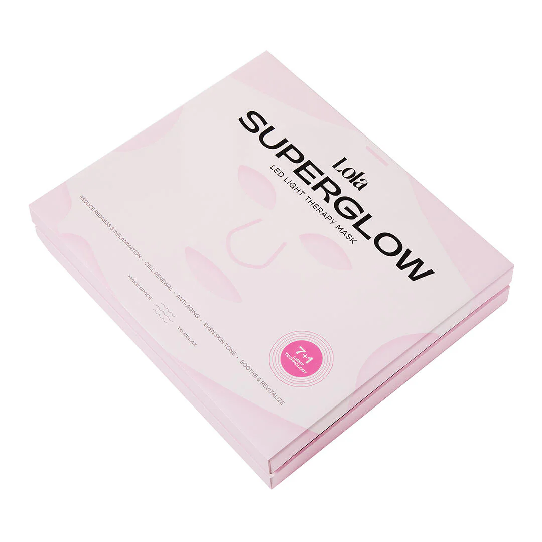 Super Glow LED maske - Pink - Image 3