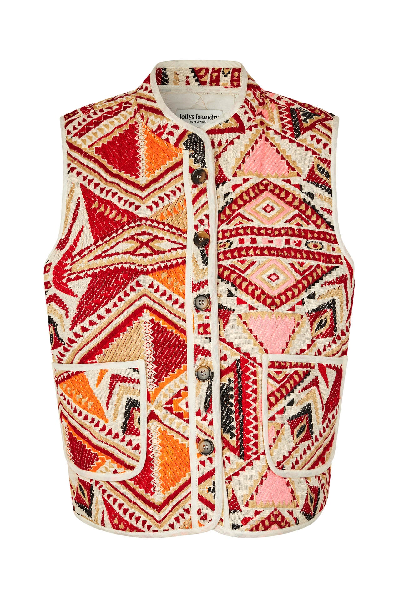 Cairoll vest - Red Multi - Image 2