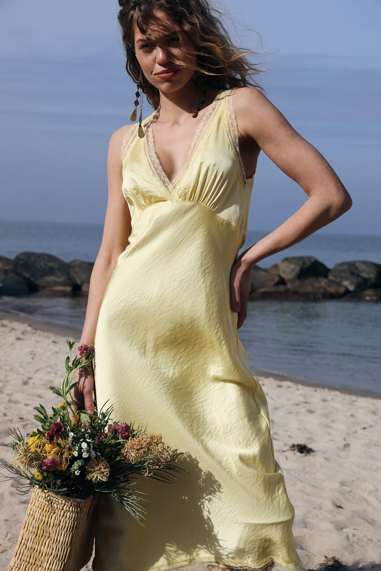 Clari Midikjole - 93 Light Yellow - Image 3