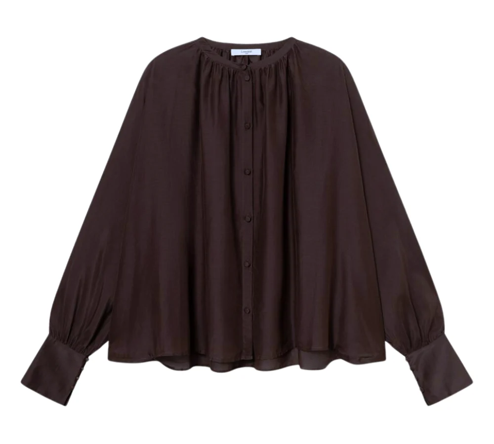 Allona bluse - Chestnut - Image 2