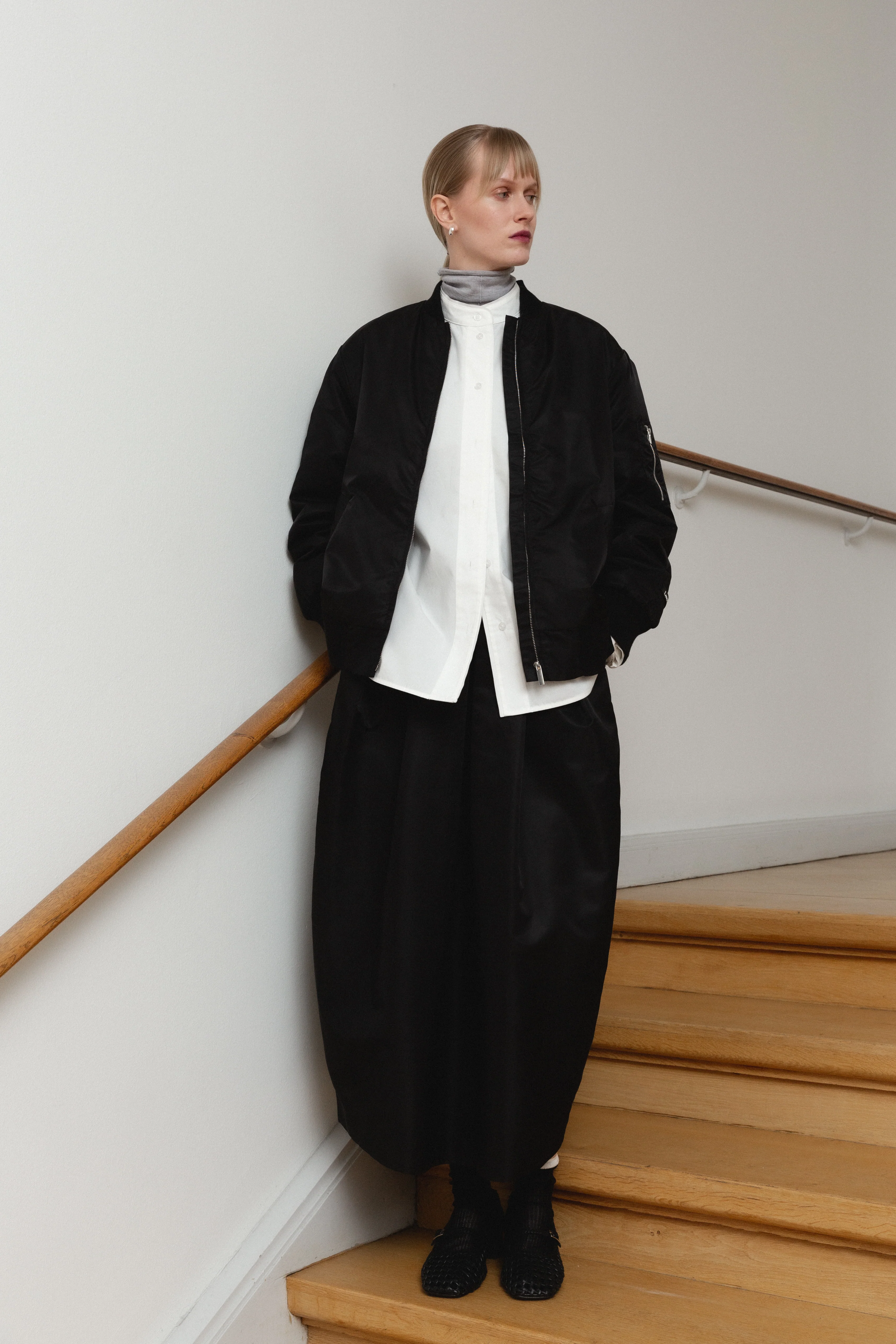 Isa bomberjakke - sort - Image 4