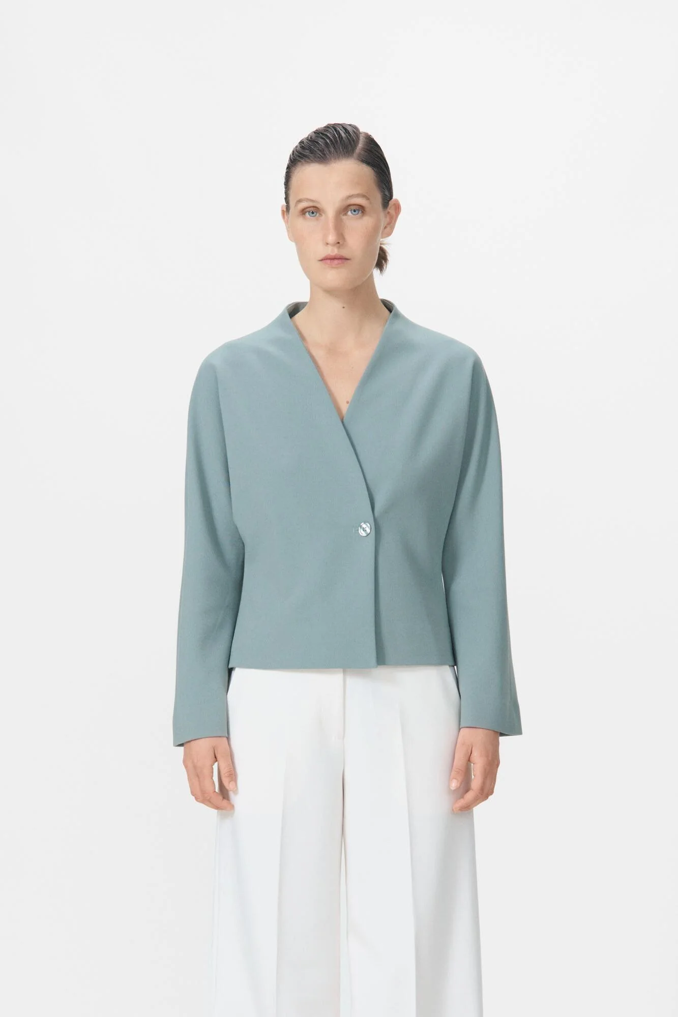 Lara bluse - Sea Grey