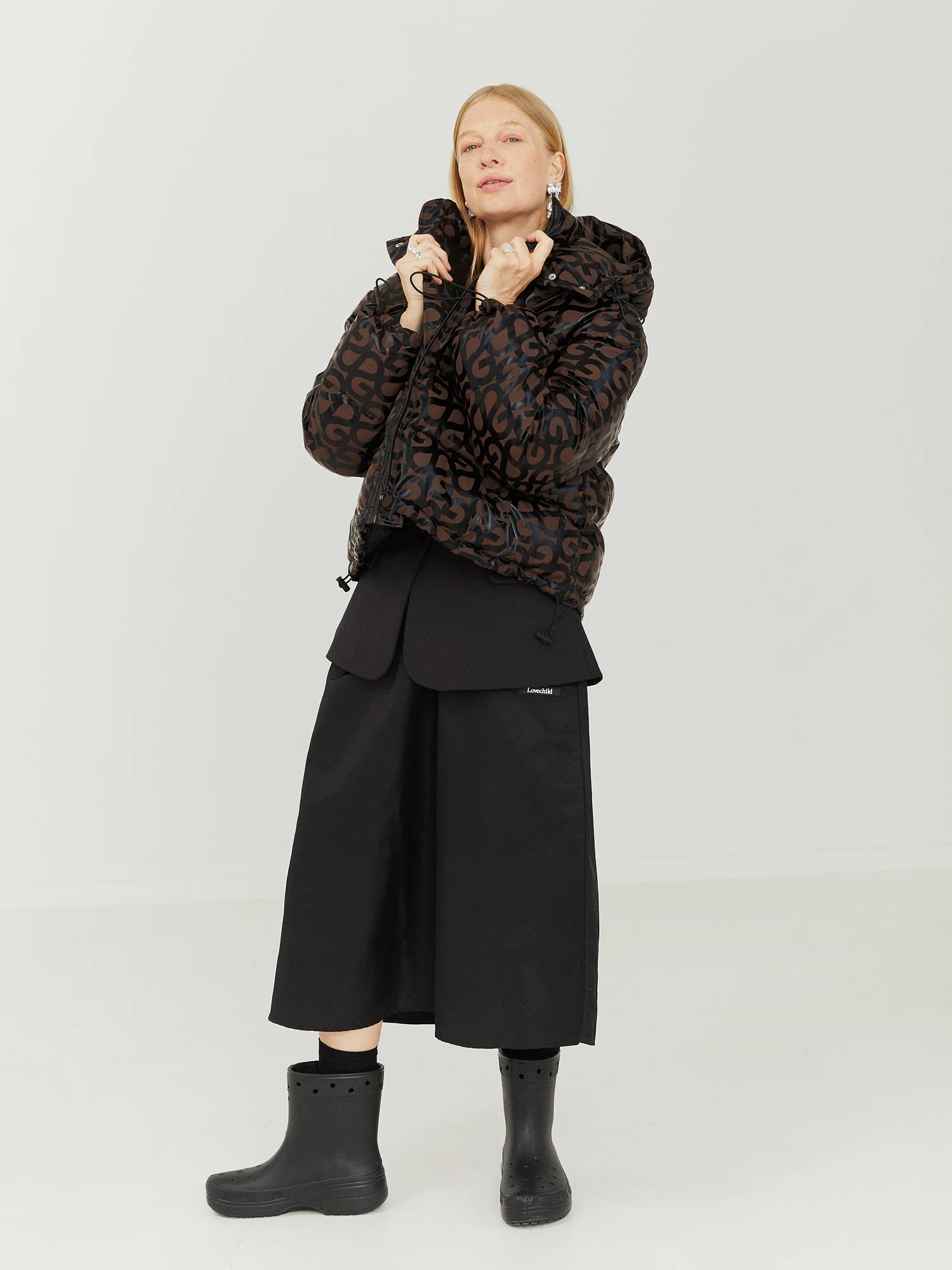 Lauren midi nederdel - sort - Image 3