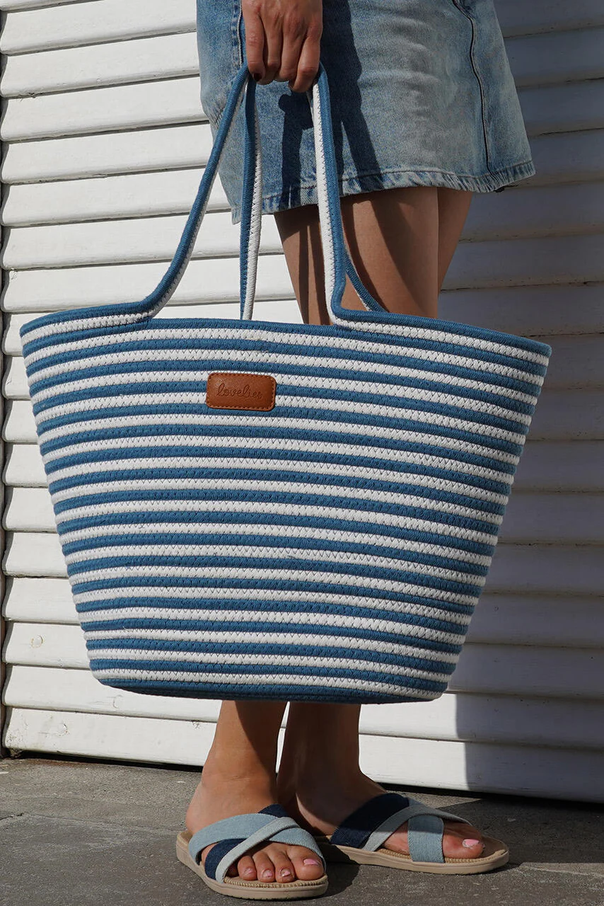 Capri strandtaske - Navy Blue