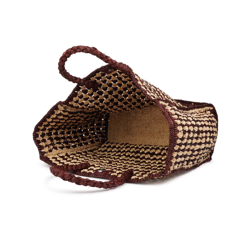 Farella Crochet Raffia håndtaske - natur/brun - Image 4