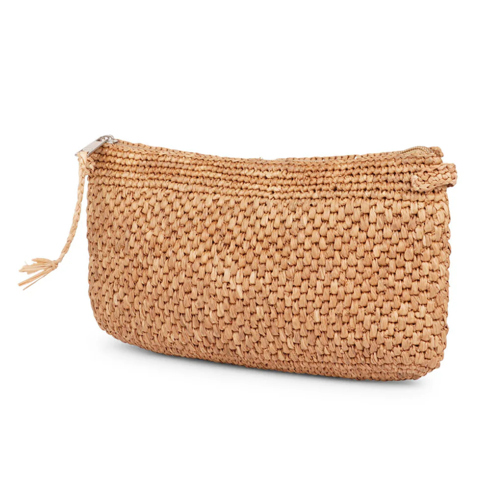 Meliso Woven clutch - Toasted Nut - Image 2