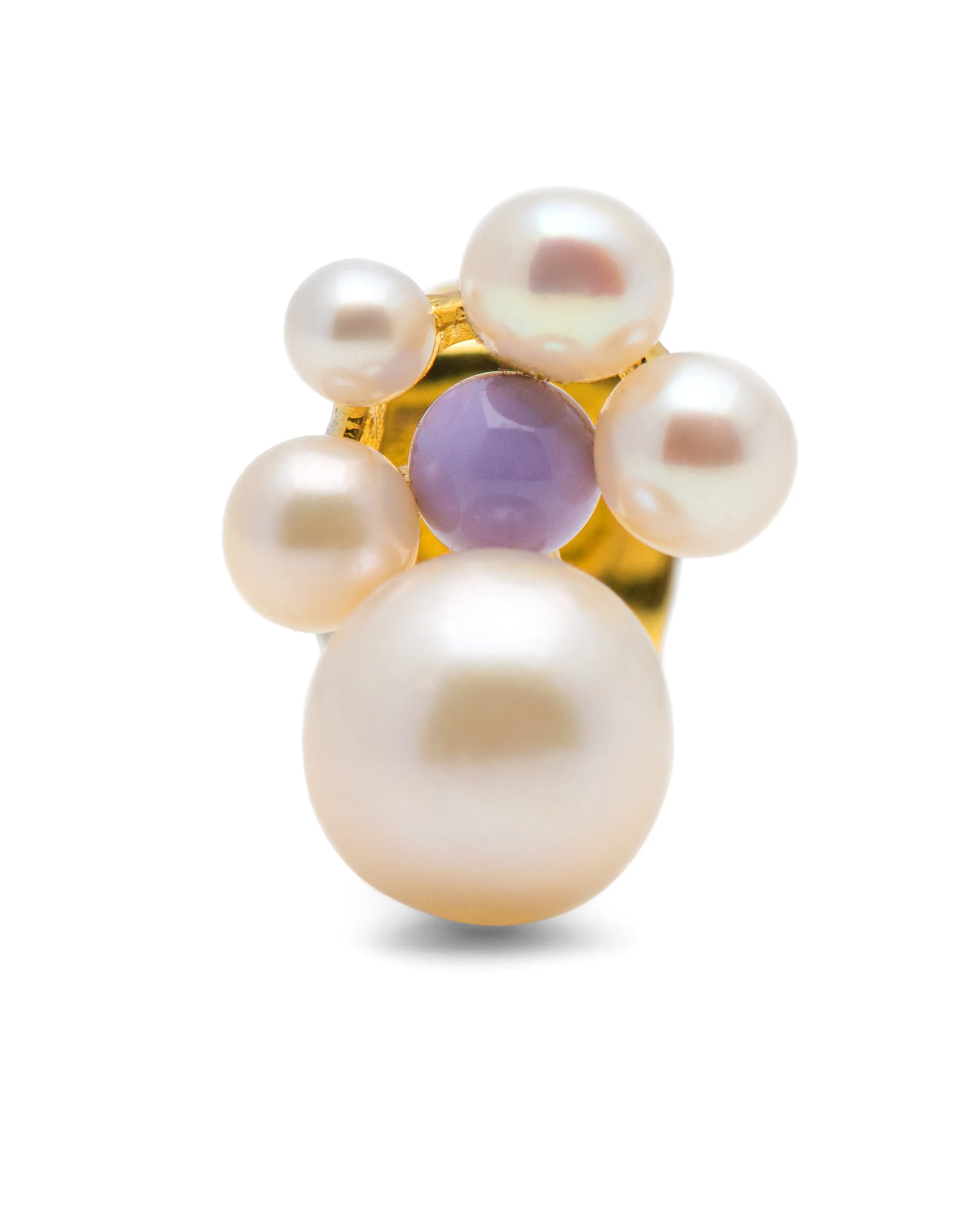 Bouquet ørering - forgyldt - Image 3