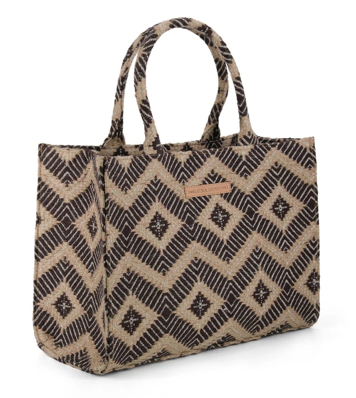 La Rambla shopper, stor - Coffee Chicory - Image 4