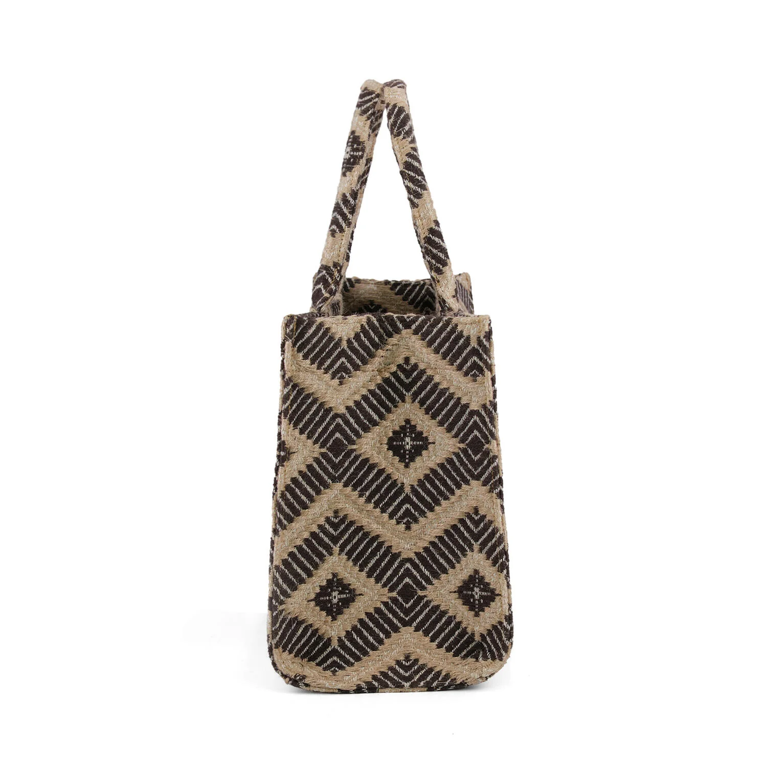 La Rambla shopper, stor - Coffee Chicory - Image 5