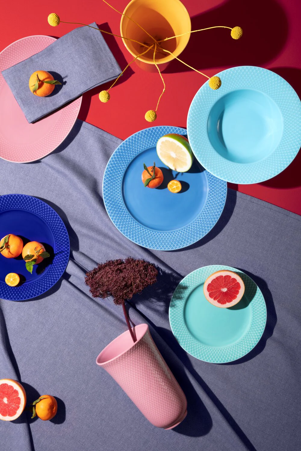 Rhombe Color frokosttallerken, mørk blå - Ø23 cm - Image 7