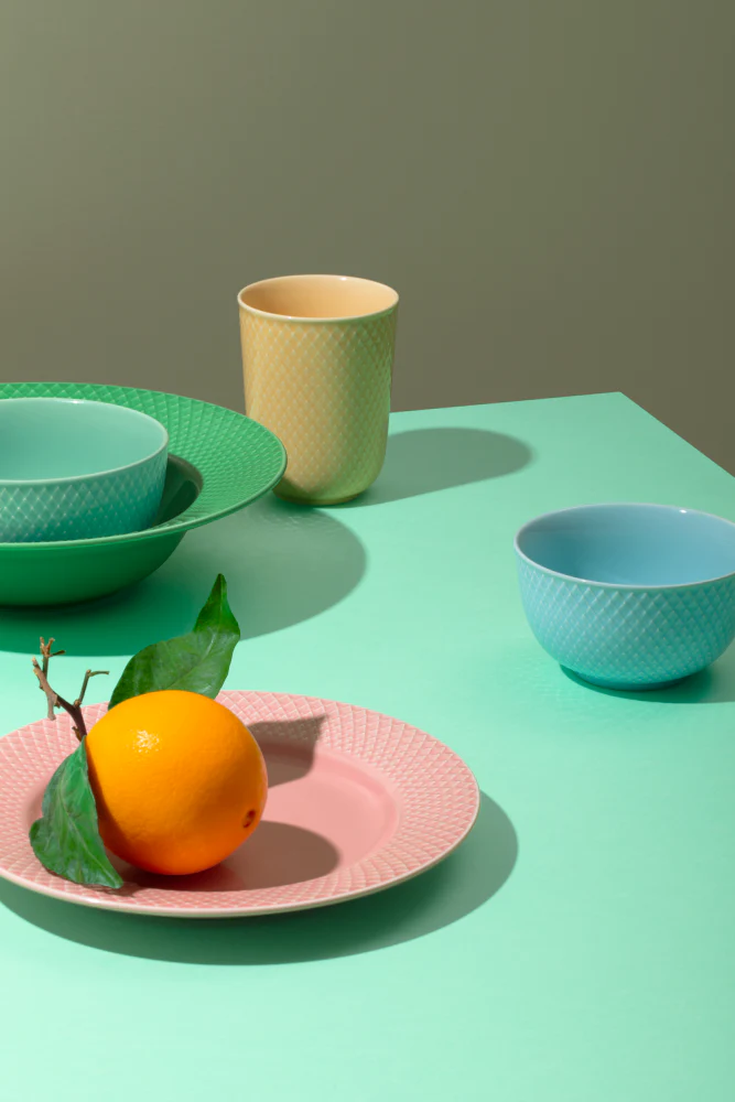 Rhombe Color frokosttallerken, rosa - Ø: 21 cm. - Image 5