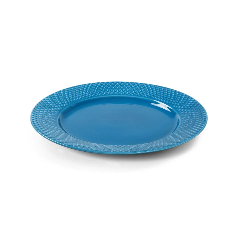 Rhombe Color middagstallerken, blå - Ø27 cm - Image 2