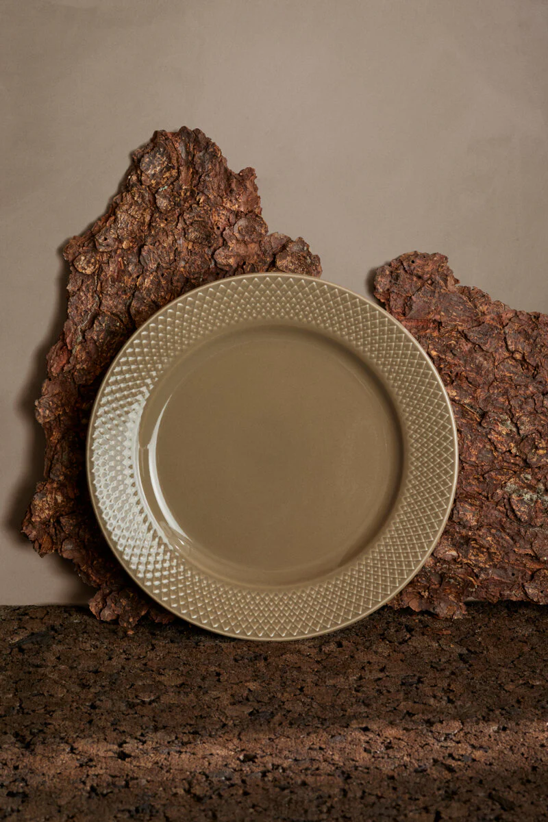 Rhombe Earth Frokosttallerken, clay - Ø23 cm. - Image 2