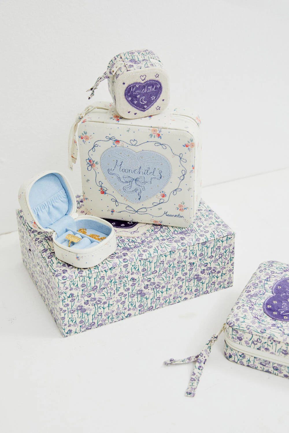 Amelia smykkeskrin - Purple Heart - Image 2