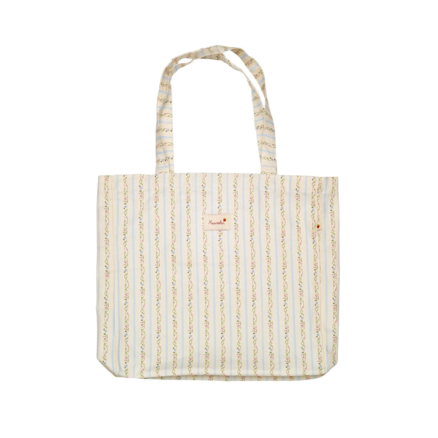 Canvas tote bag - Summer Stripes Blue - Image 2