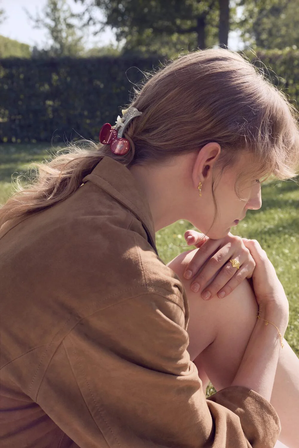 Cerise hårklemme - Cherry - Image 3