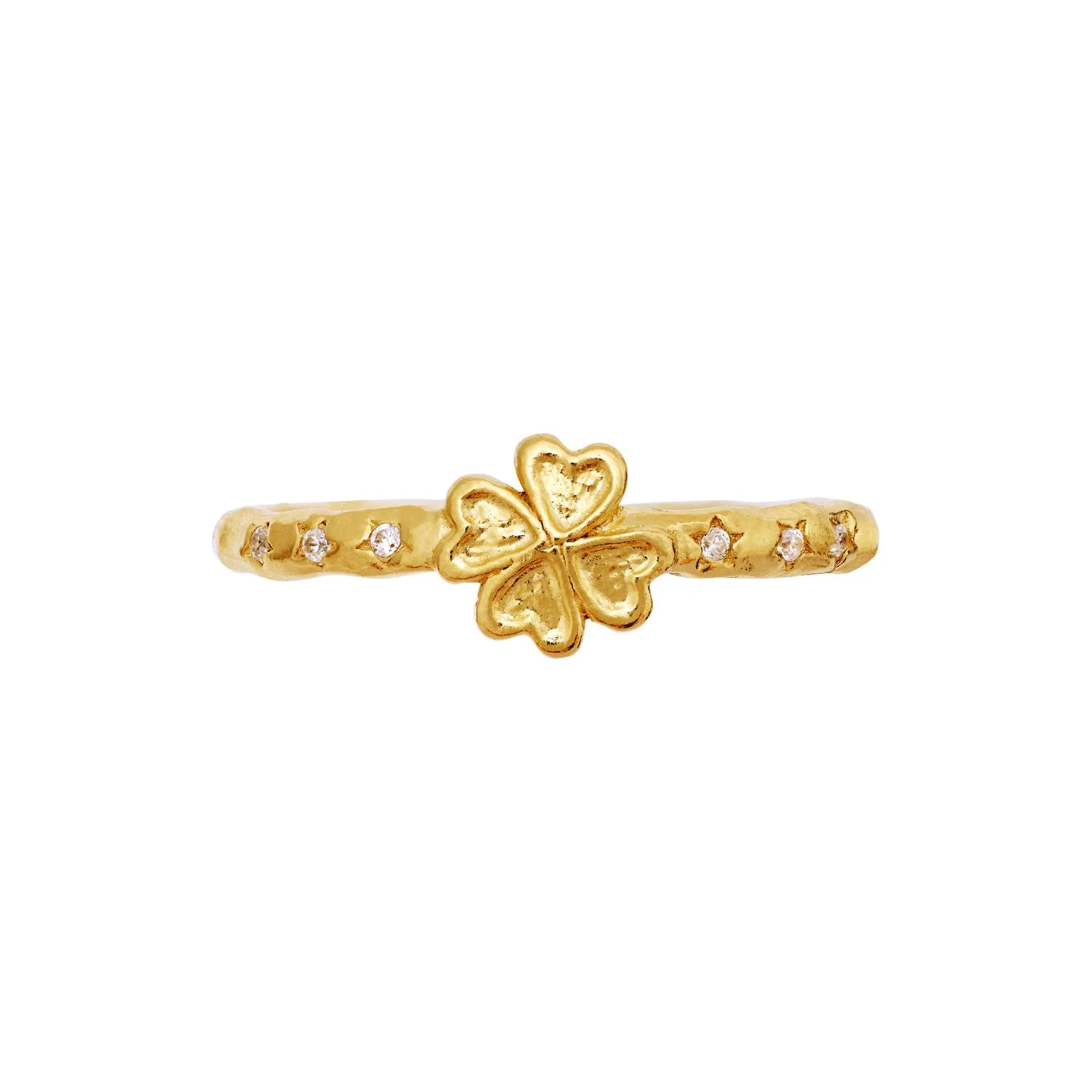 Clover ring - forgyldt - Image 3