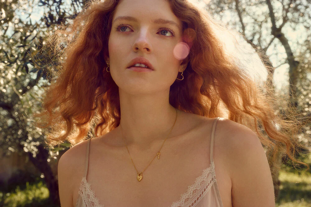 Laia Midi øreringe - forgyldt - Image 4